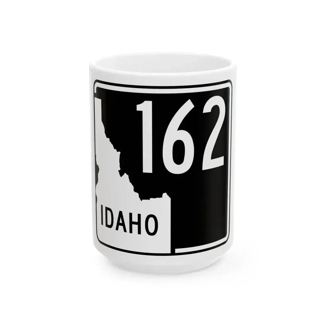 ID-162 (Idaho) (Road Sign) White Coffee Mug 15oz - Go Mug Yourself