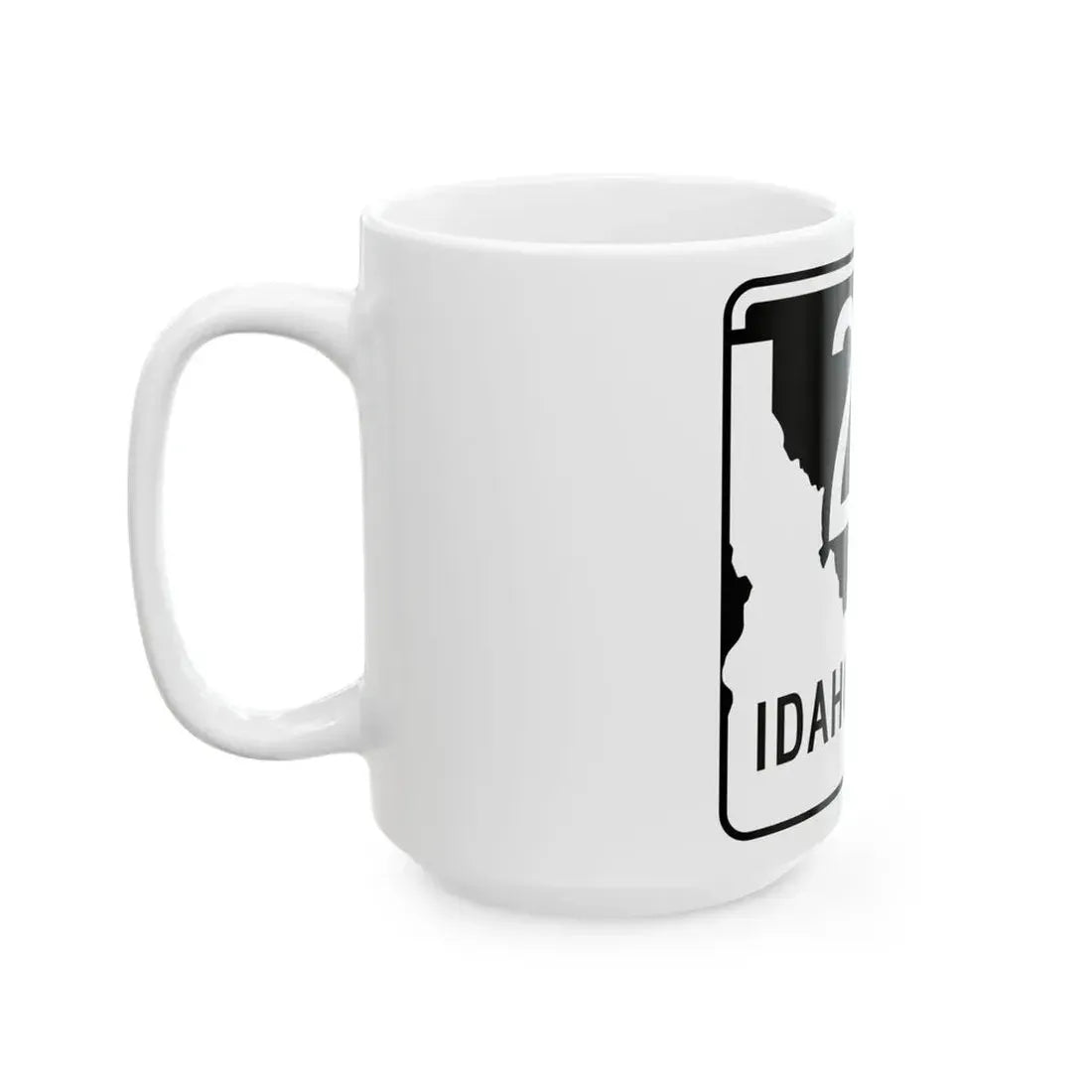 ID-200 (Idaho) (Road Sign) White Coffee Mug - Go Mug Yourself