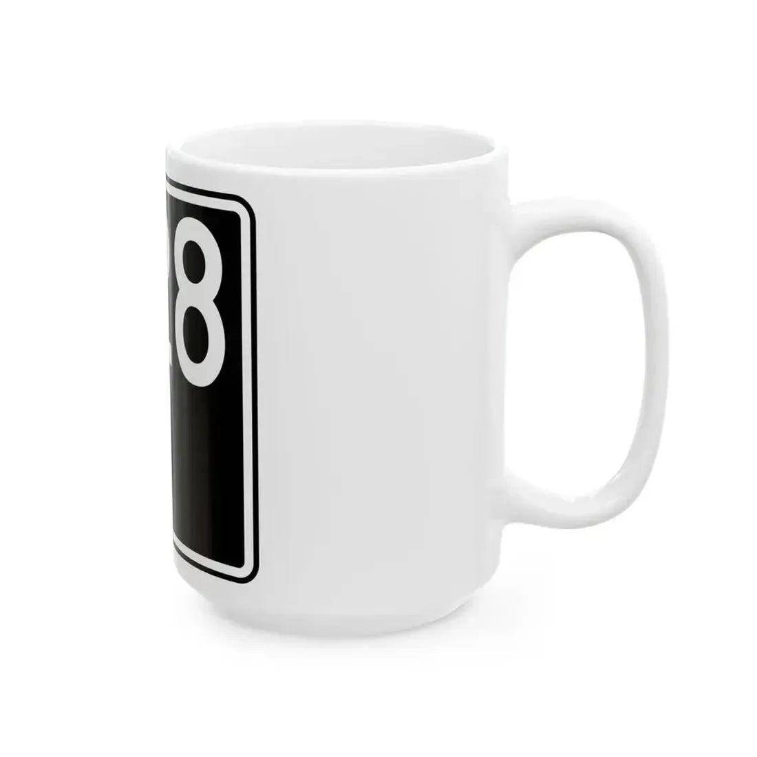 ID-28 (Idaho) (Road Sign) White Coffee Mug - Go Mug Yourself