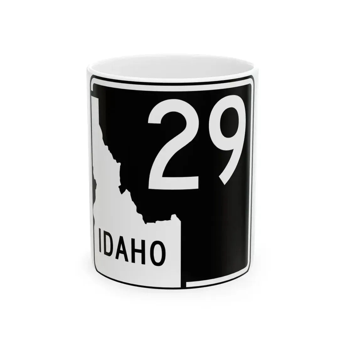 ID-29 (Idaho) (Road Sign) White Coffee Mug 11oz - Go Mug Yourself