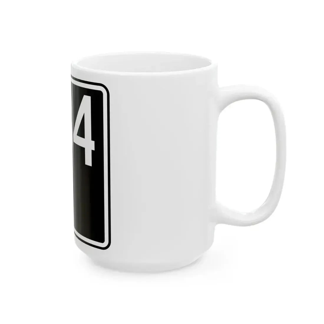 ID-34 (Idaho) (Road Sign) White Coffee Mug - Go Mug Yourself