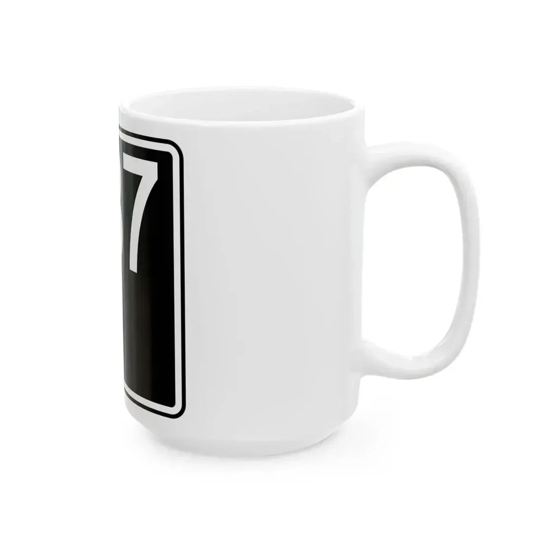 ID-37 (Idaho) (Road Sign) White Coffee Mug - Go Mug Yourself