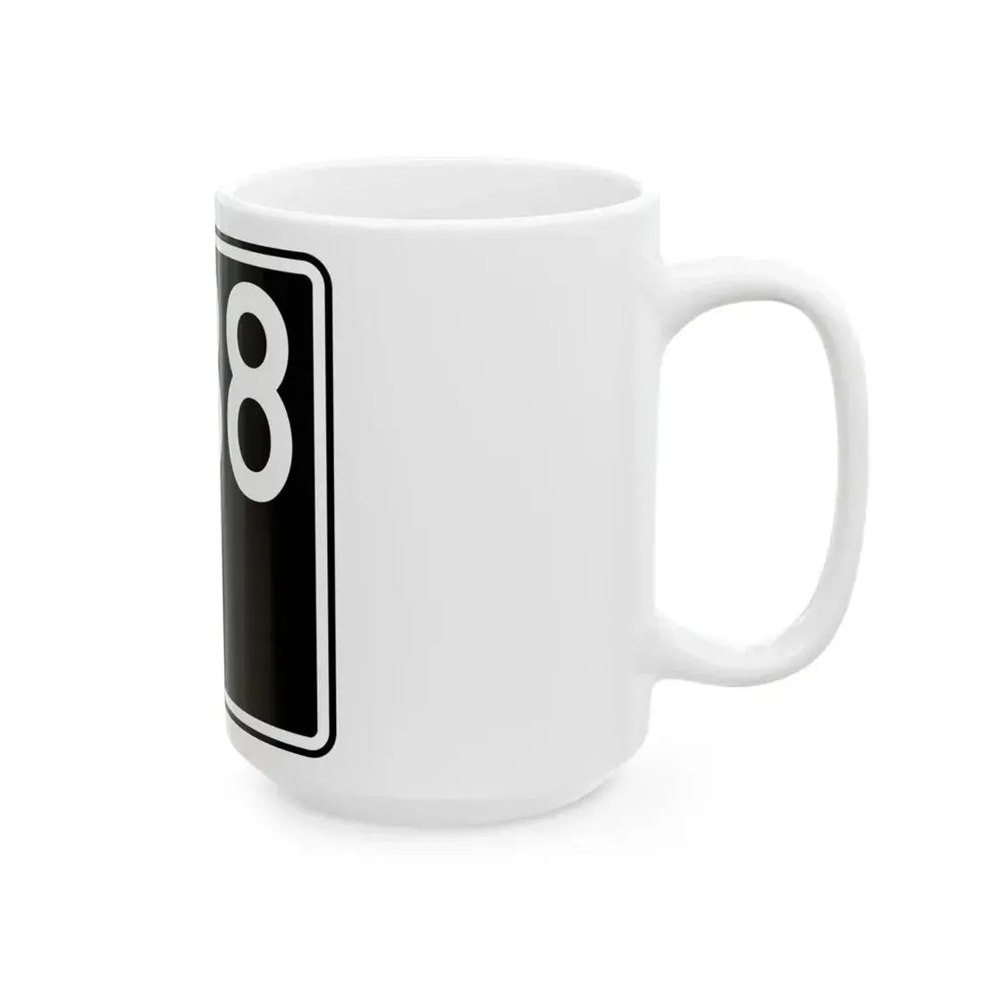 ID-38 (Idaho) (Road Sign) White Coffee Mug - Go Mug Yourself