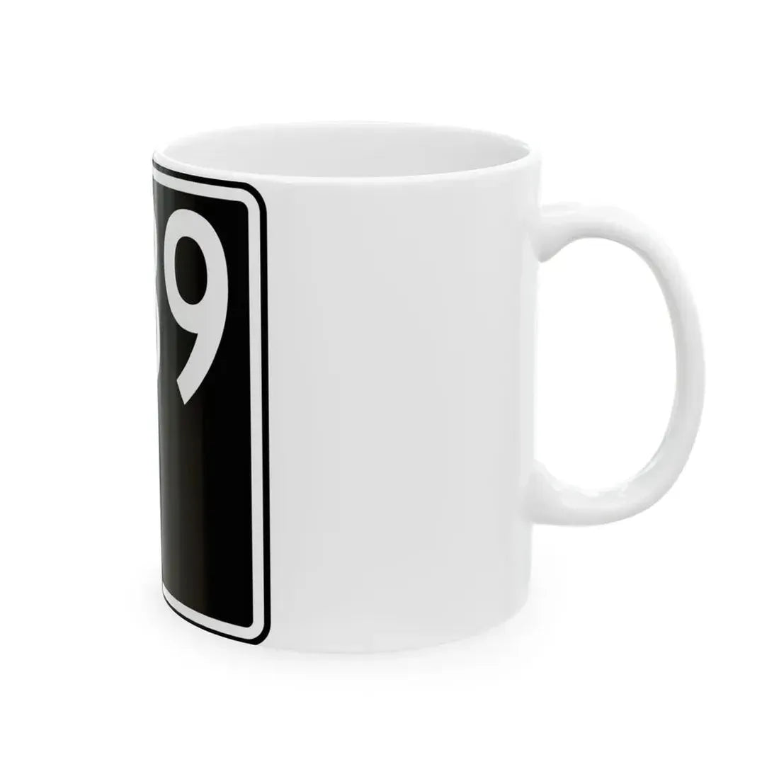 ID-39 (Idaho) (Road Sign) White Coffee Mug - Go Mug Yourself