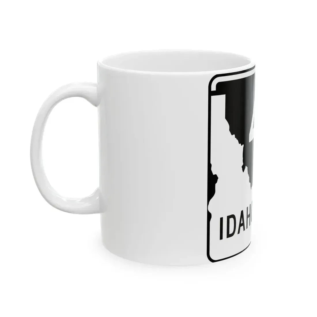 ID-40 (Idaho) (Road Sign) White Coffee Mug - Go Mug Yourself