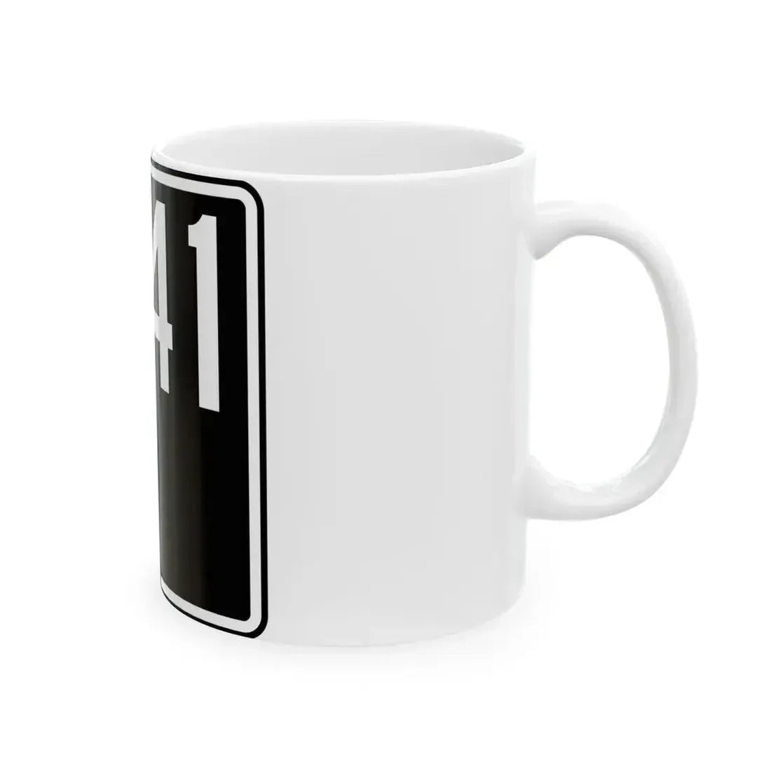 ID-41 (Idaho) (Road Sign) White Coffee Mug - Go Mug Yourself