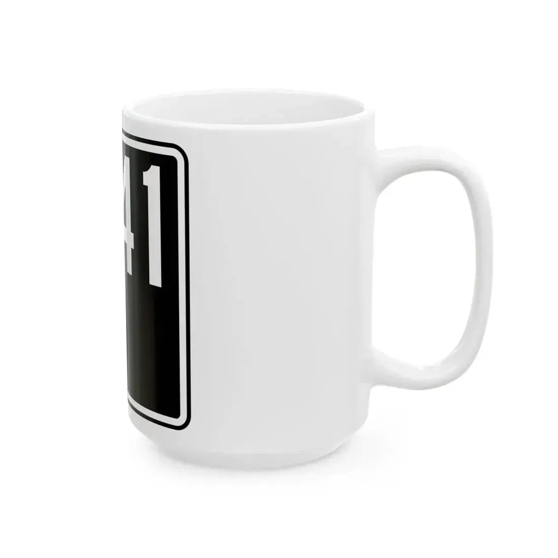 ID-41 (Idaho) (Road Sign) White Coffee Mug - Go Mug Yourself