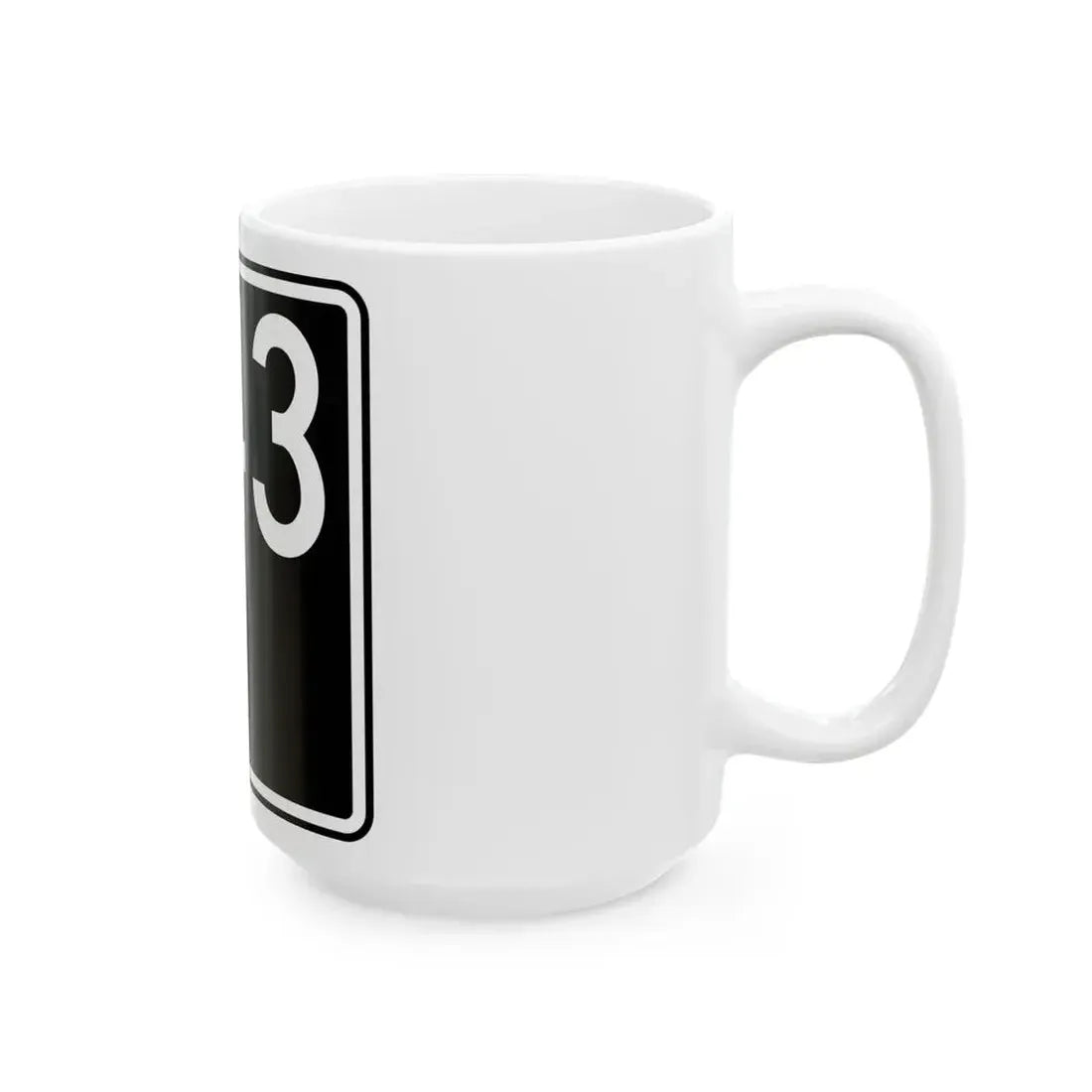 ID-43 (Idaho) (Road Sign) White Coffee Mug - Go Mug Yourself