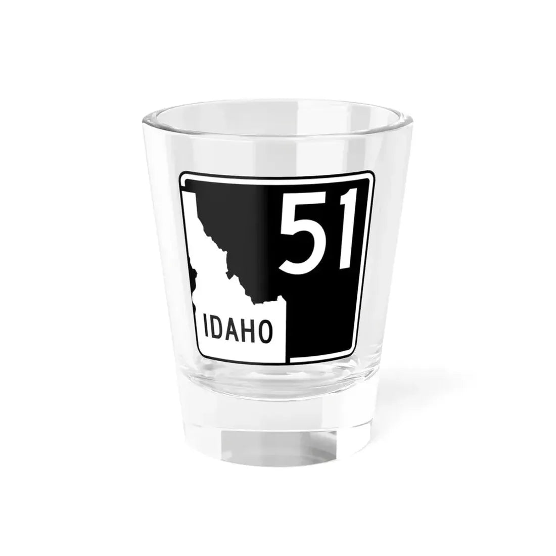 ID-51 (Idaho) (Road Sign) Shot Glass 1.5oz 1.5oz - Go Mug Yourself