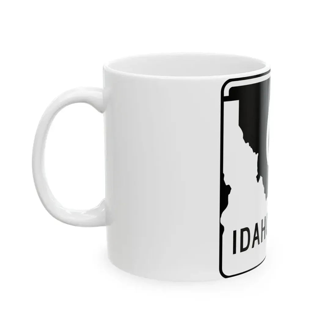 ID-66 (Idaho) (Road Sign) White Coffee Mug - Go Mug Yourself