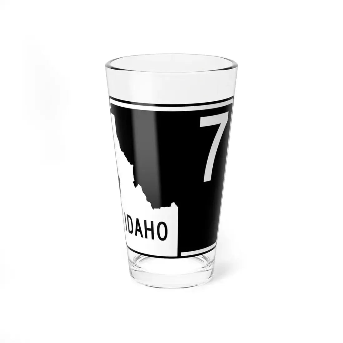 ID-7 (Idaho) (Road Sign) Pint Glss 16oz 16oz - Go Mug Yourself