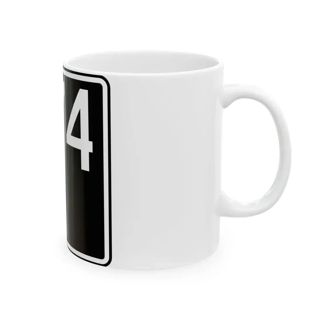 ID-74 (Idaho) (Road Sign) White Coffee Mug - Go Mug Yourself