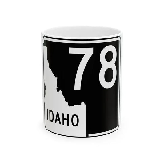 ID-78 (Idaho) (Road Sign) White Coffee Mug 11oz - Go Mug Yourself