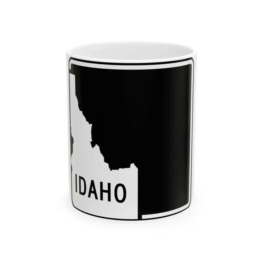 ID-blank (Idaho) (Road Sign) White Coffee Mug 11oz - Go Mug Yourself
