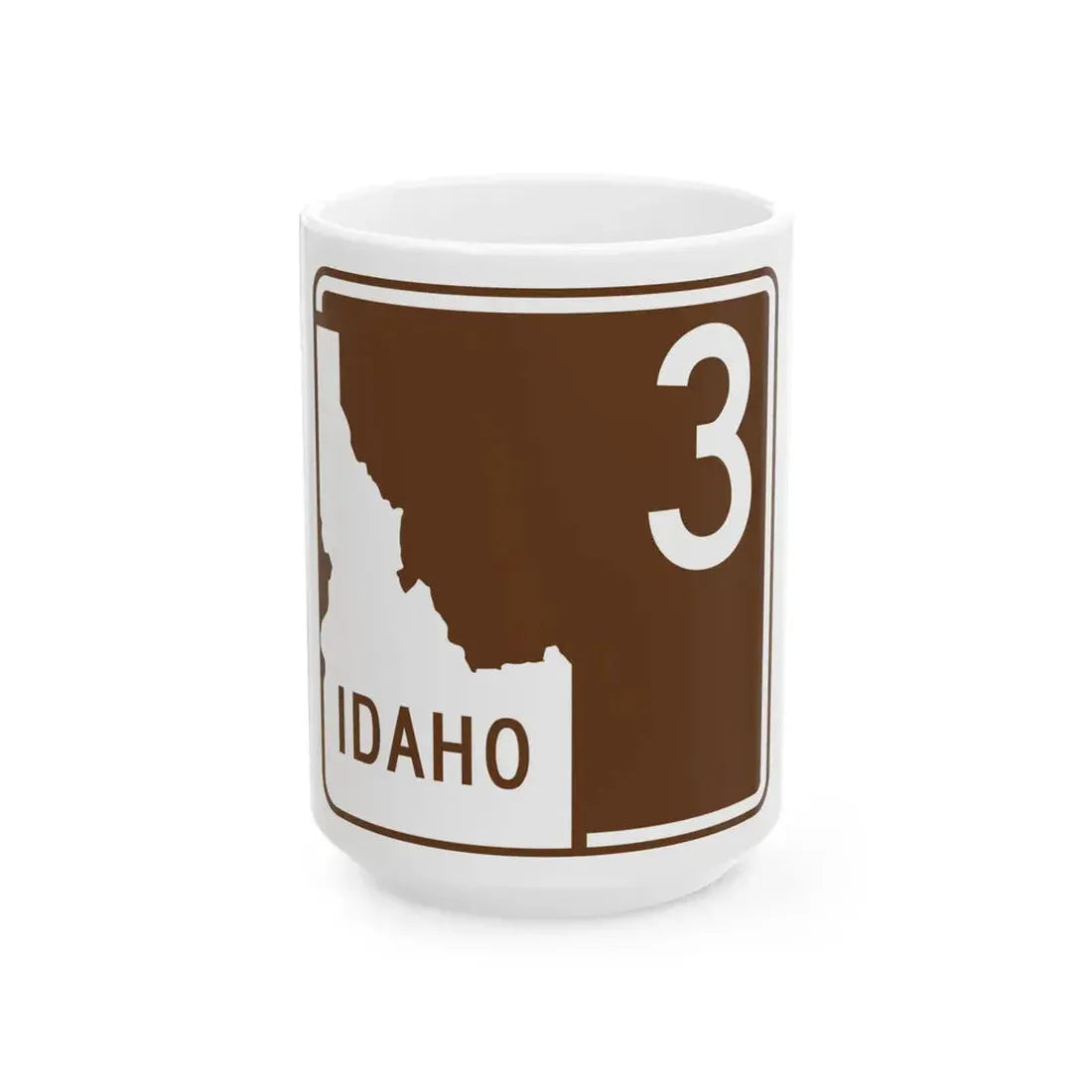 ID-Scenic-3 (Idaho) (Road Sign) White Coffee Mug 15oz - Go Mug Yourself