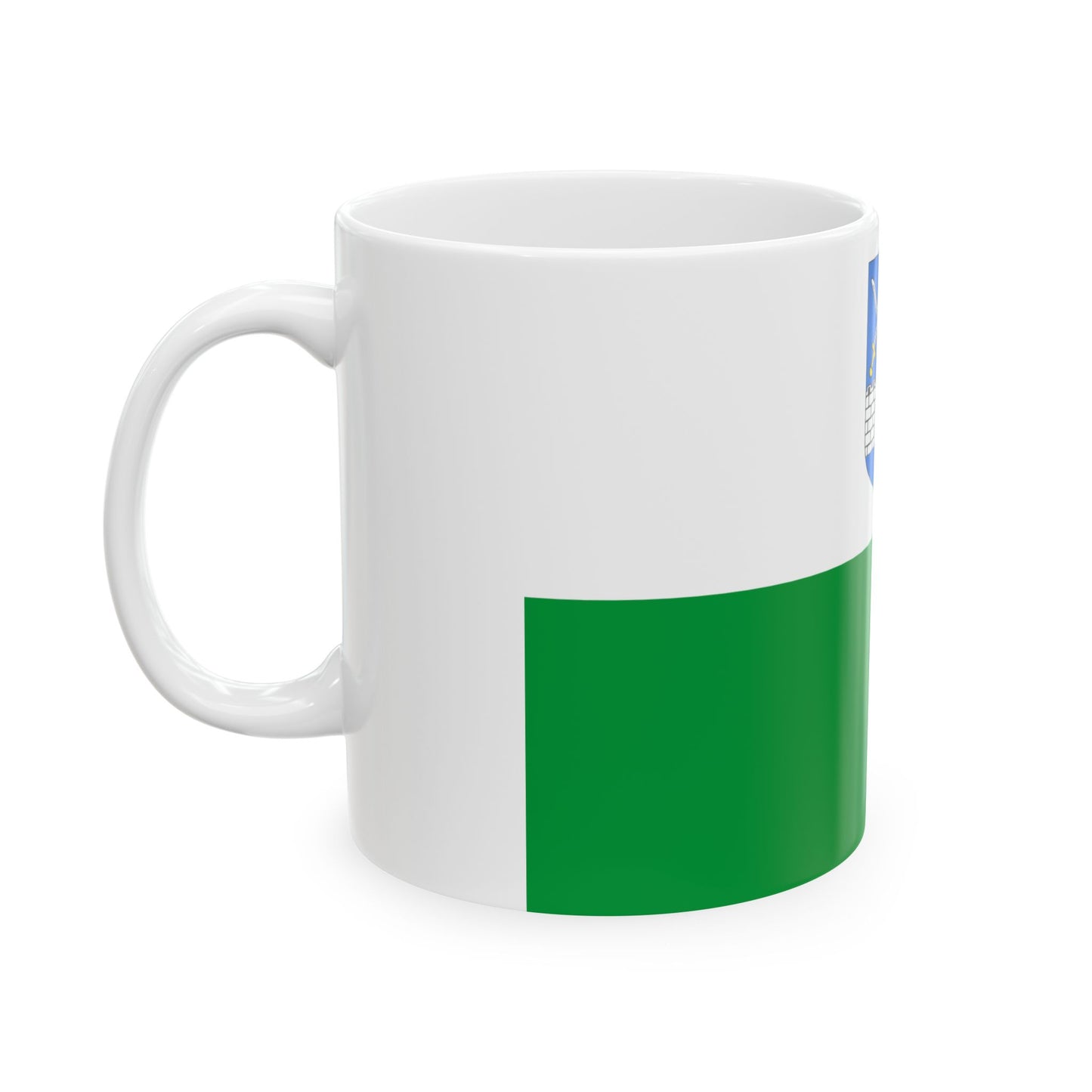 Ida-Virumaa lipp (Estonia) White Coffee Mug-Go Mug Yourself