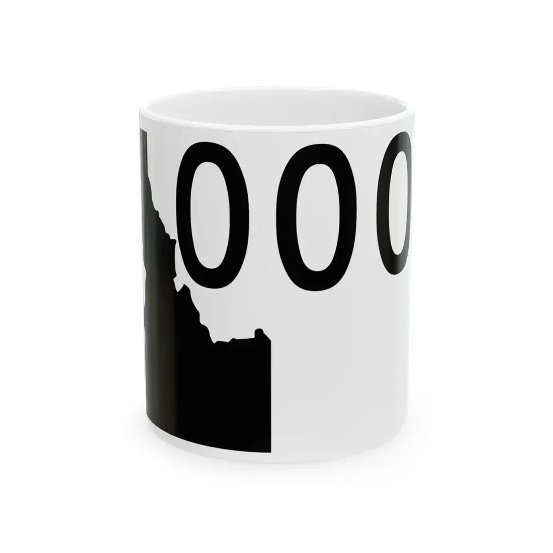 Idaho 000 template (Idaho) (Road Sign) White Coffee Mug 11oz - Go Mug Yourself