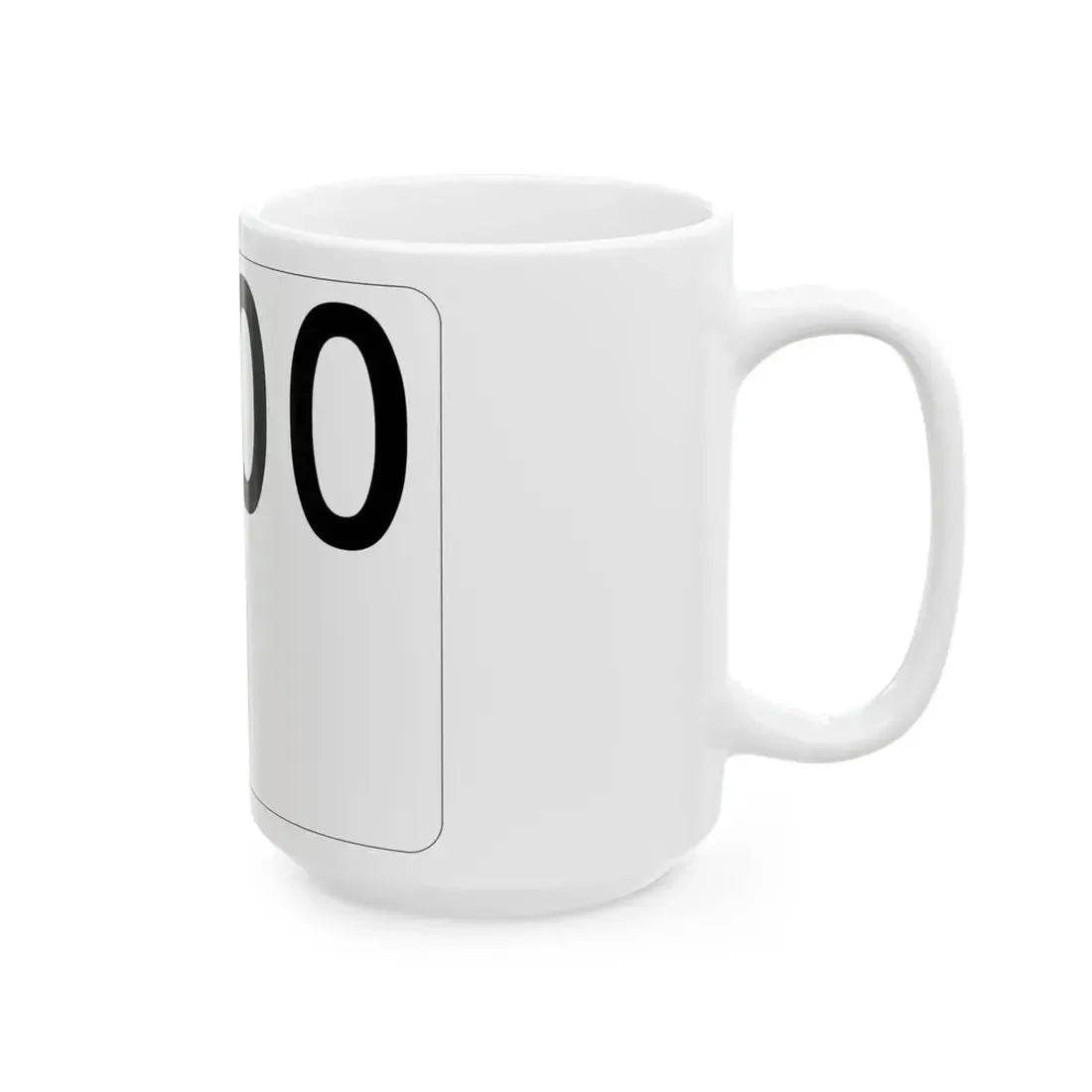 Idaho 000 template (Idaho) (Road Sign) White Coffee Mug - Go Mug Yourself