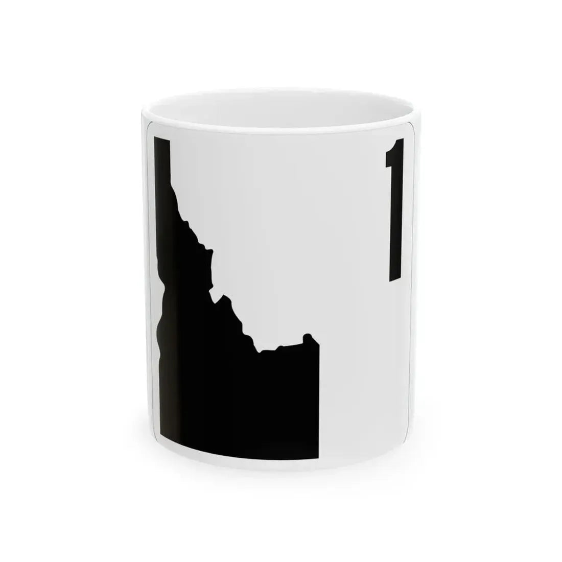Idaho 1 (Idaho) (Road Sign) White Coffee Mug 11oz - Go Mug Yourself