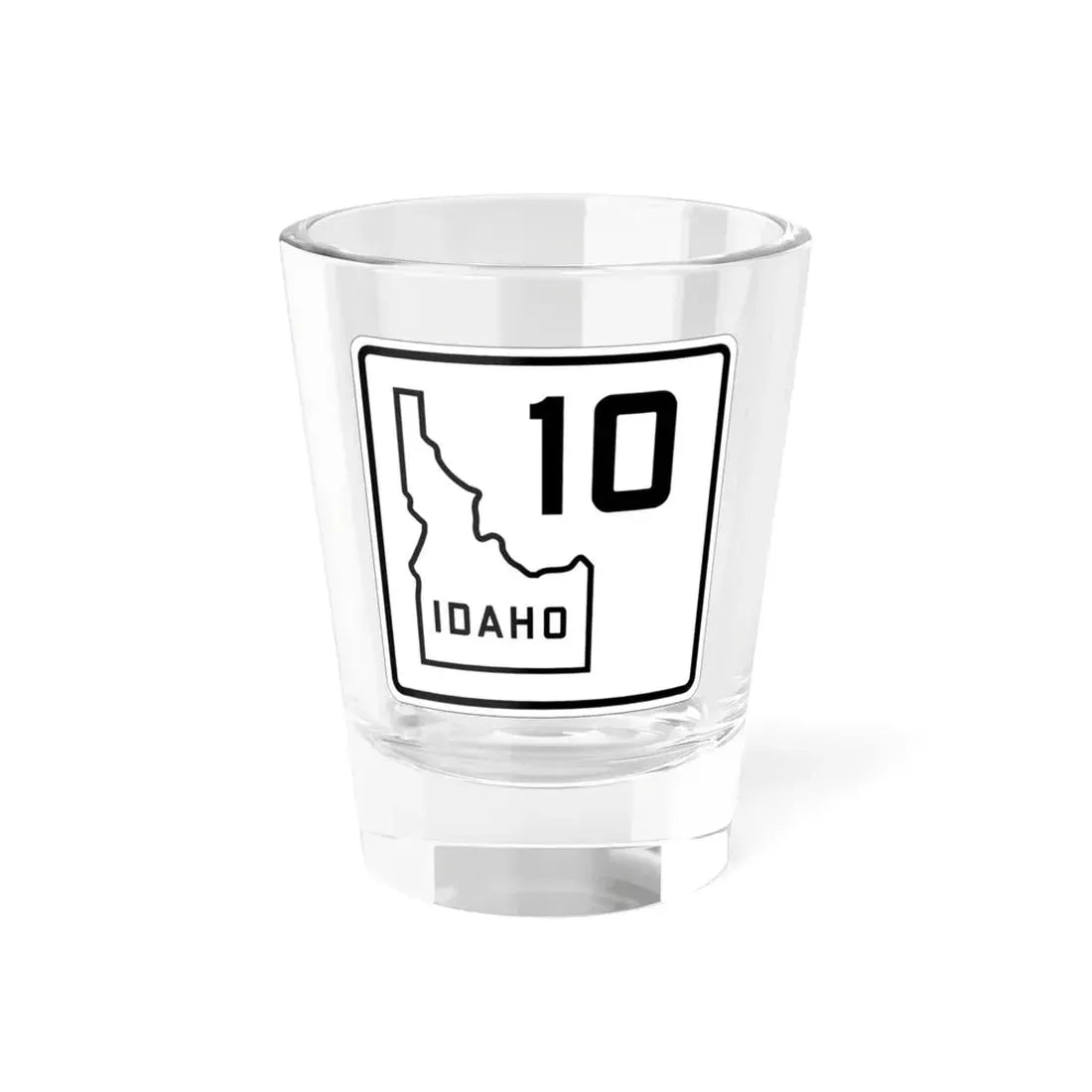 Idaho 10 1930 (Idaho) (Road Sign) Shot Glass 1.5oz 1.5oz - Go Mug Yourself