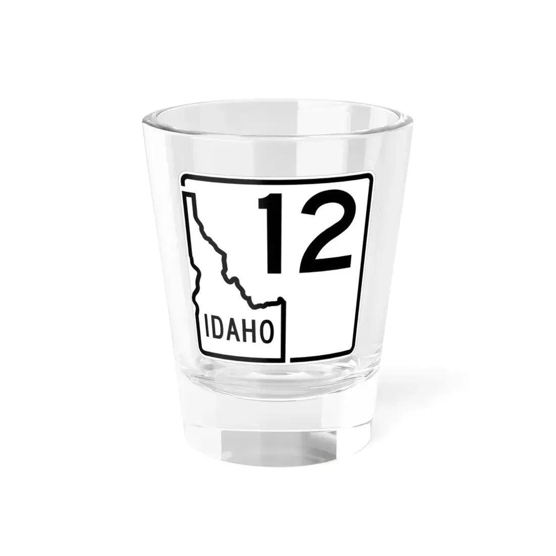 Idaho 12 1955 (Idaho) (Road Sign) Shot Glass 1.5oz 1.5oz - Go Mug Yourself