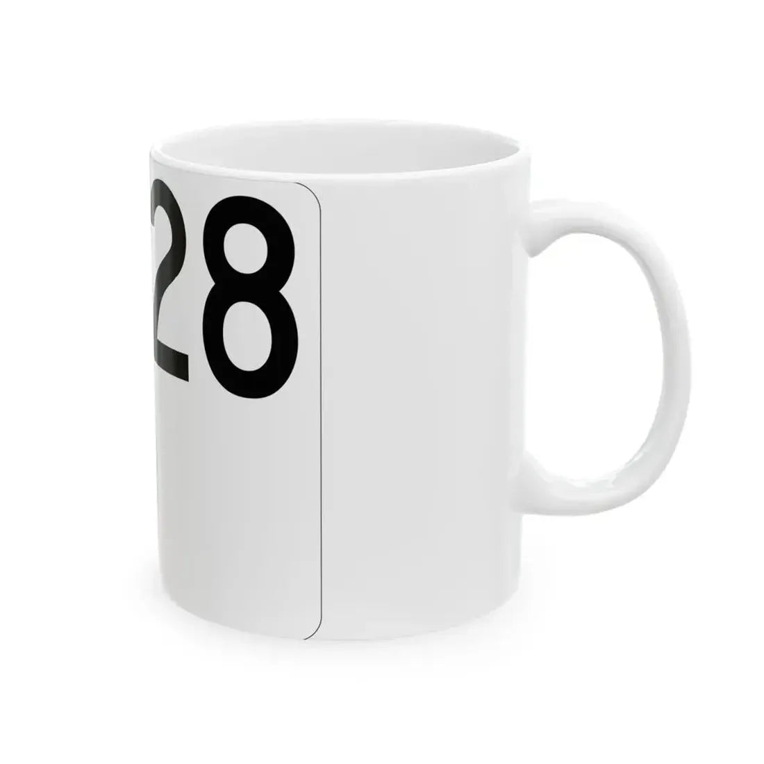 Idaho 128 (Idaho) (Road Sign) White Coffee Mug - Go Mug Yourself