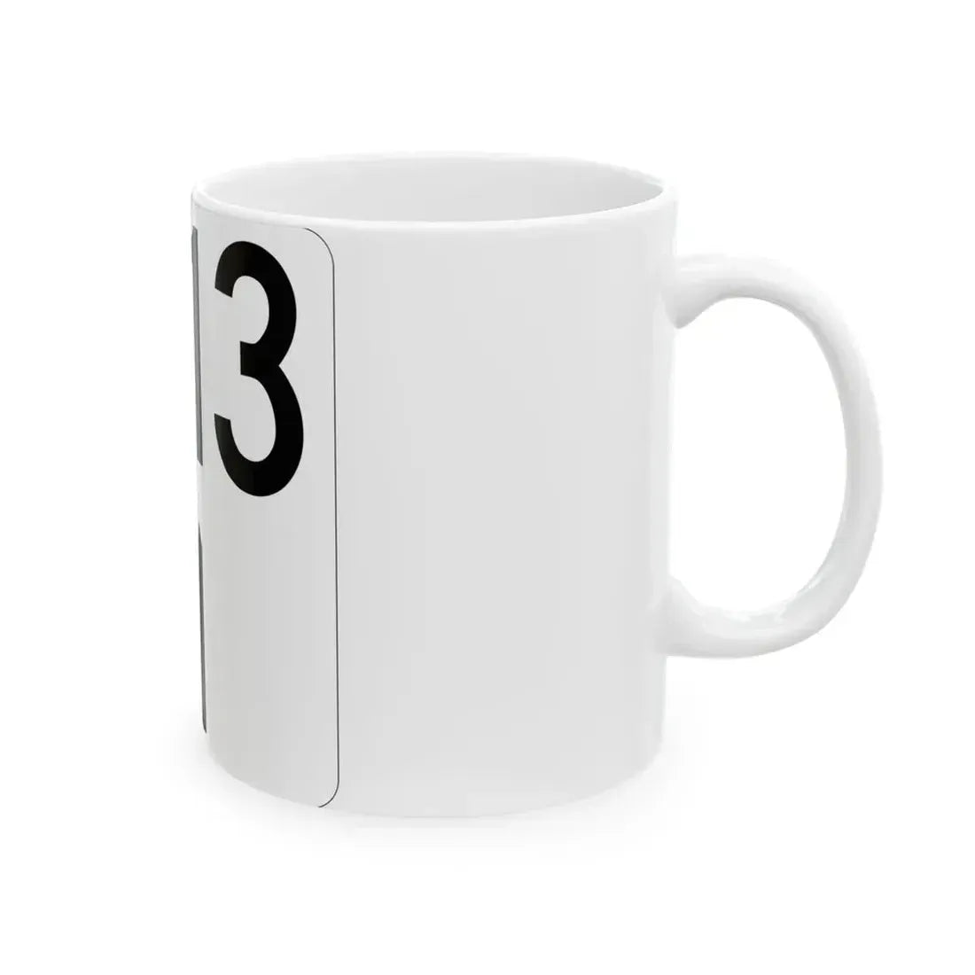Idaho 13 (Idaho) (Road Sign) White Coffee Mug - Go Mug Yourself