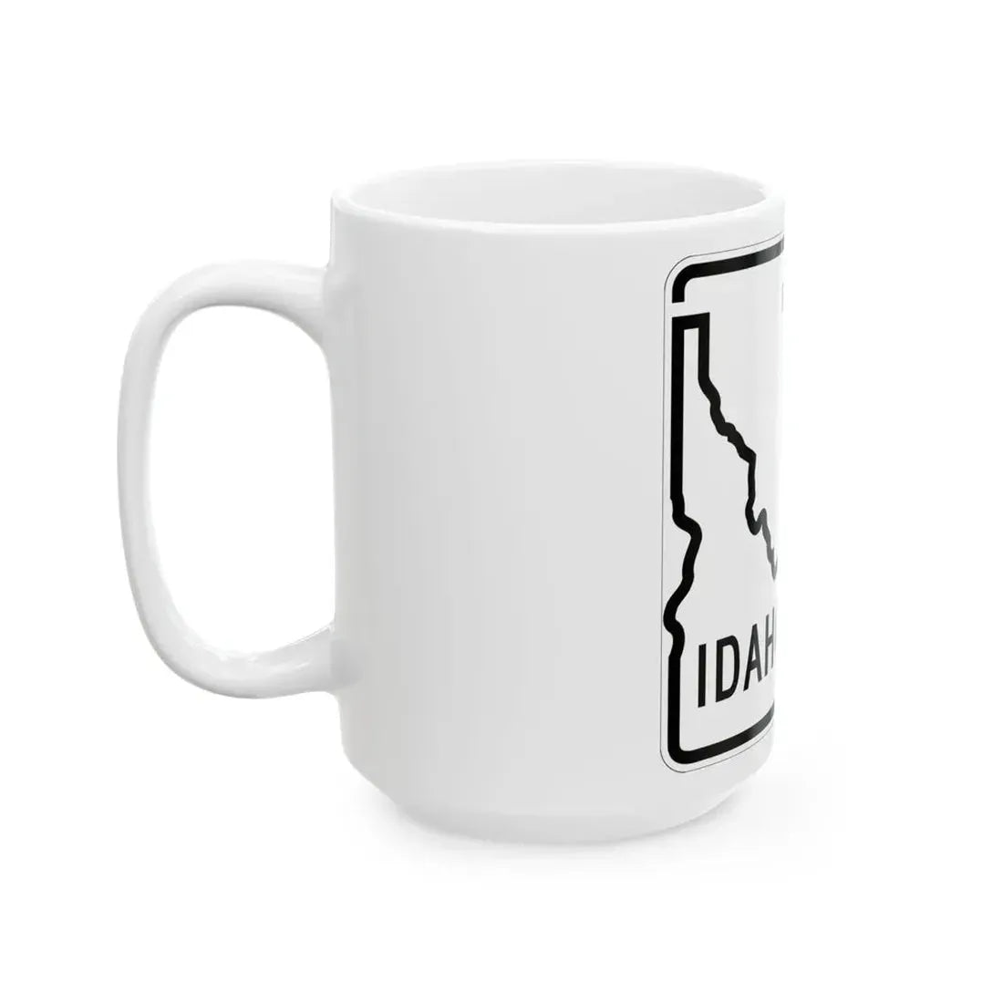 Idaho 15 1955 (Idaho) (Road Sign) White Coffee Mug - Go Mug Yourself