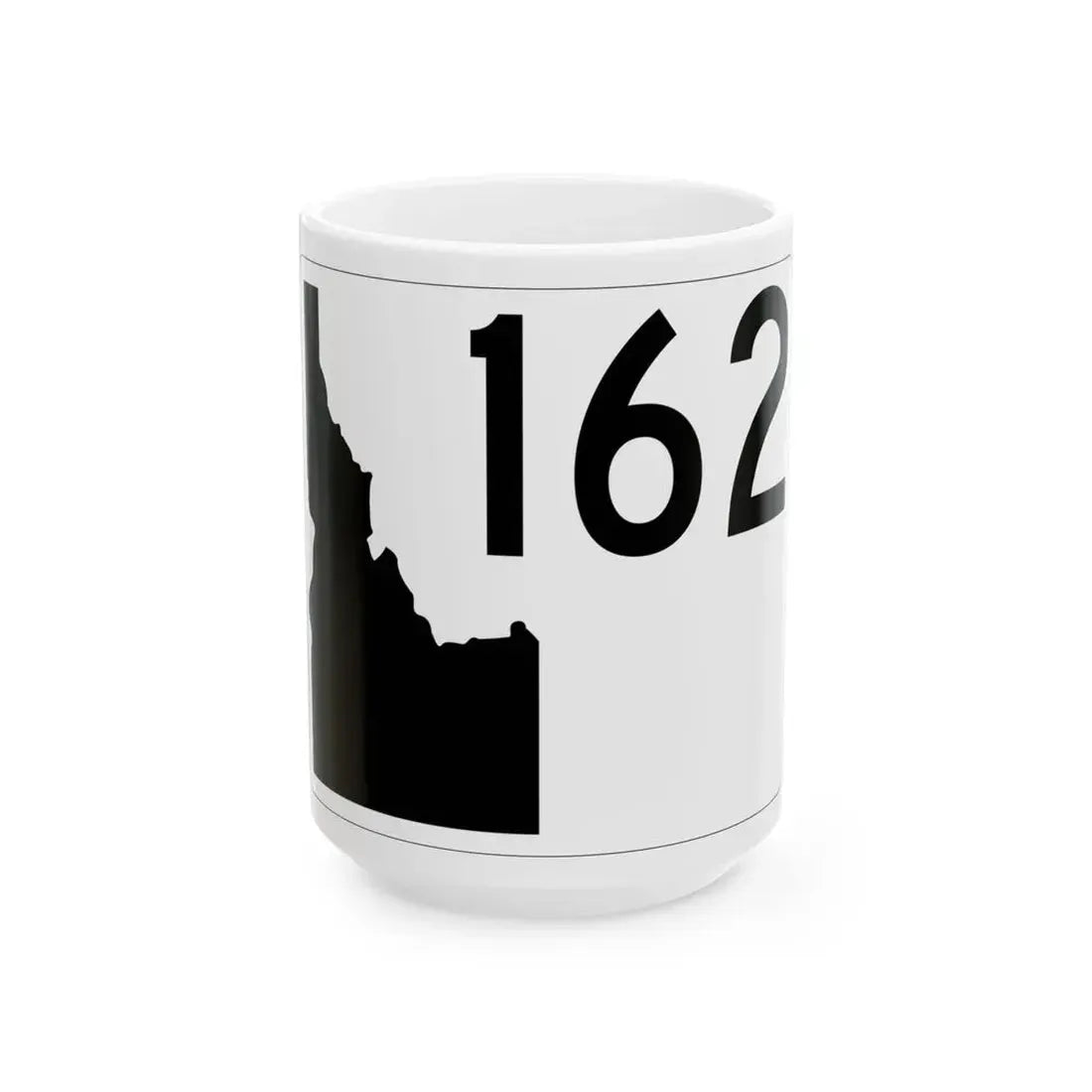 Idaho 162 (Idaho) (Road Sign) White Coffee Mug 15oz - Go Mug Yourself