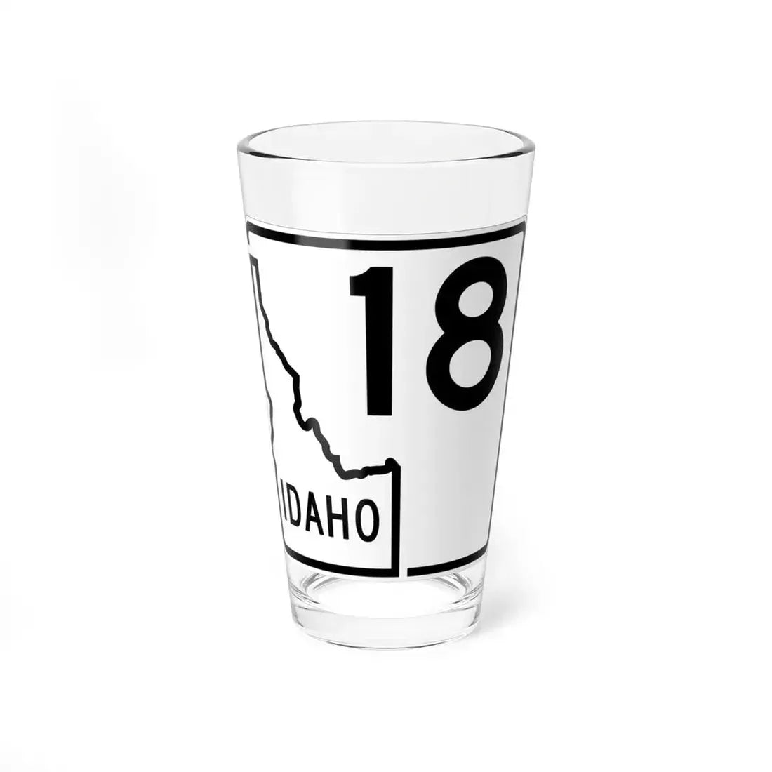 Idaho 18 1955 (Idaho) (Road Sign) Pint Glss 16oz 16oz - Go Mug Yourself