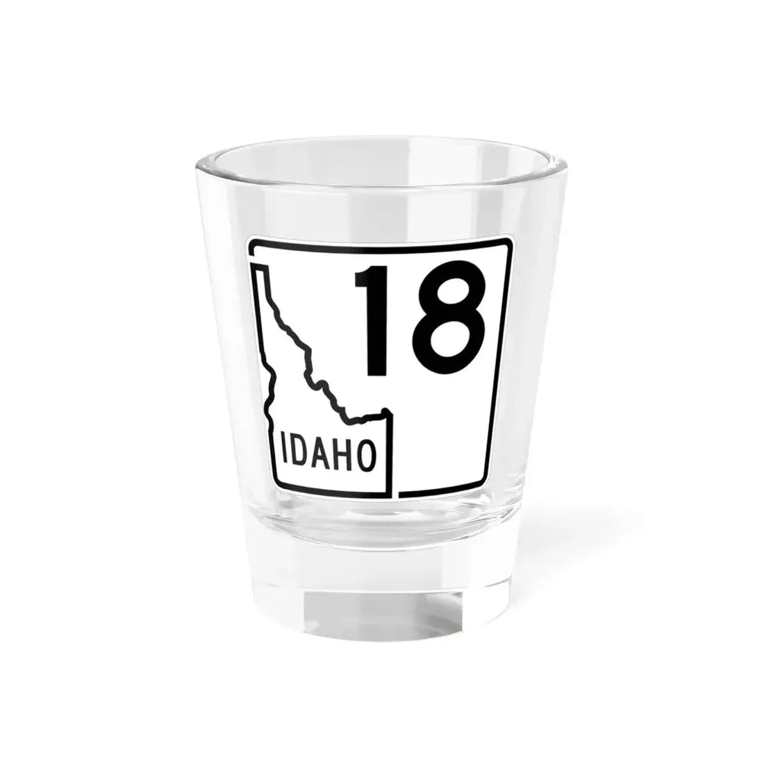 Idaho 18 1955 (Idaho) (Road Sign) Shot Glass 1.5oz 1.5oz - Go Mug Yourself