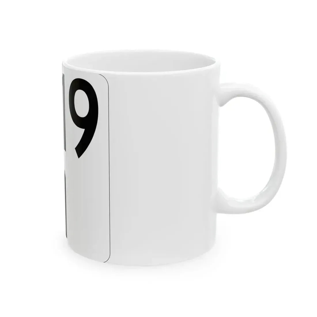 Idaho 19 (Idaho) (Road Sign) White Coffee Mug - Go Mug Yourself