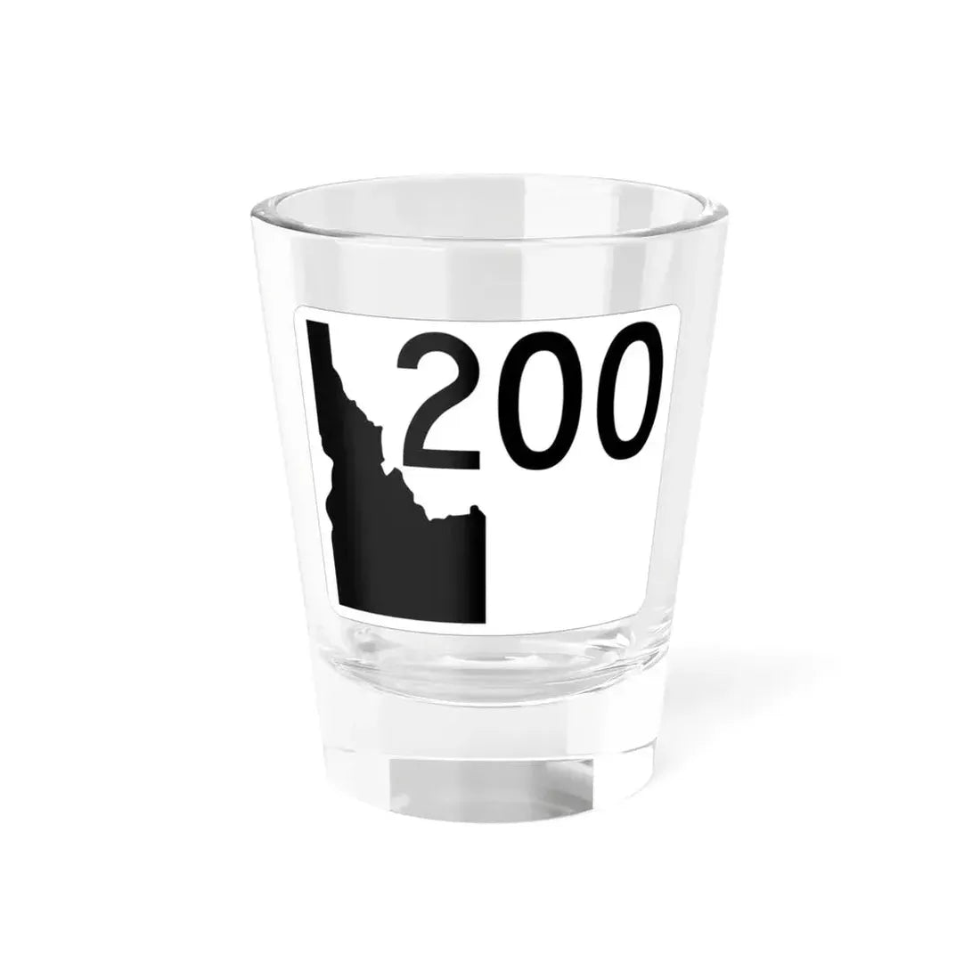 Idaho 200 (Idaho) (Road Sign) Shot Glass 1.5oz 1.5oz - Go Mug Yourself