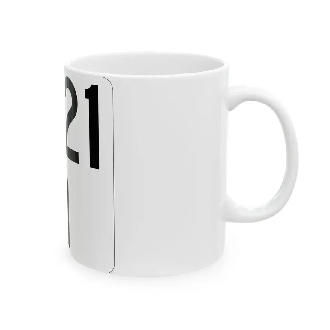 Idaho 21 (Idaho) (Road Sign) White Coffee Mug - Go Mug Yourself