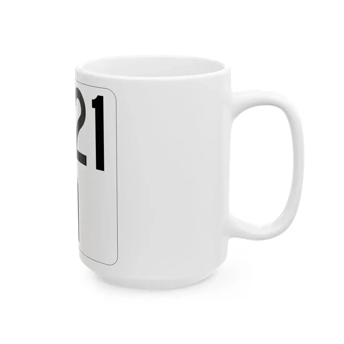 Idaho 21 (Idaho) (Road Sign) White Coffee Mug - Go Mug Yourself