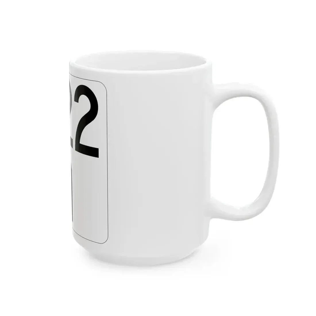 Idaho 22 (Idaho) (Road Sign) White Coffee Mug - Go Mug Yourself