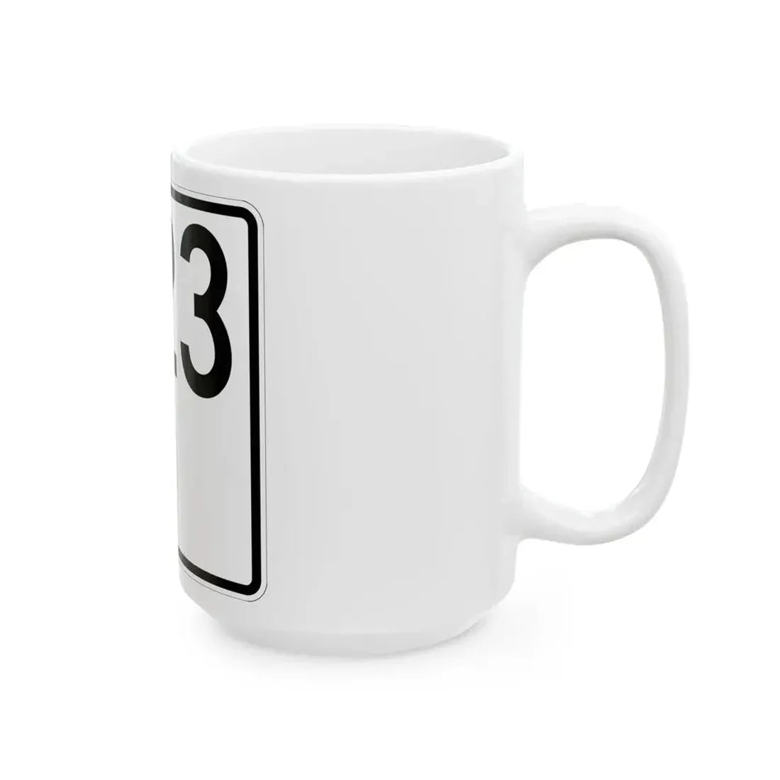 Idaho 23 1955 (Idaho) (Road Sign) White Coffee Mug - Go Mug Yourself