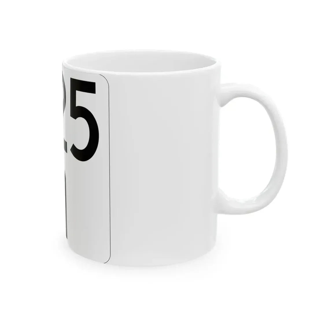 Idaho 25 (Idaho) (Road Sign) White Coffee Mug - Go Mug Yourself