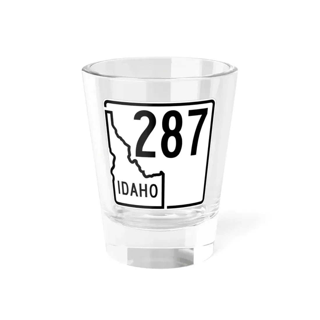 Idaho 287 1955 (Idaho) (Road Sign) Shot Glass 1.5oz 1.5oz - Go Mug Yourself