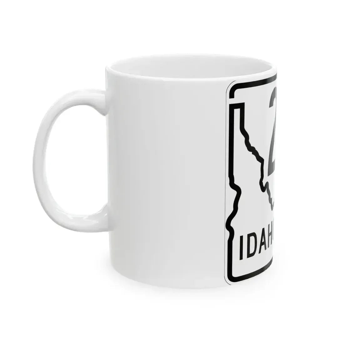 Idaho 287 1955 (Idaho) (Road Sign) White Coffee Mug - Go Mug Yourself