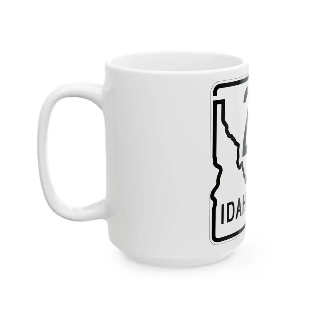 Idaho 287 1955 (Idaho) (Road Sign) White Coffee Mug - Go Mug Yourself