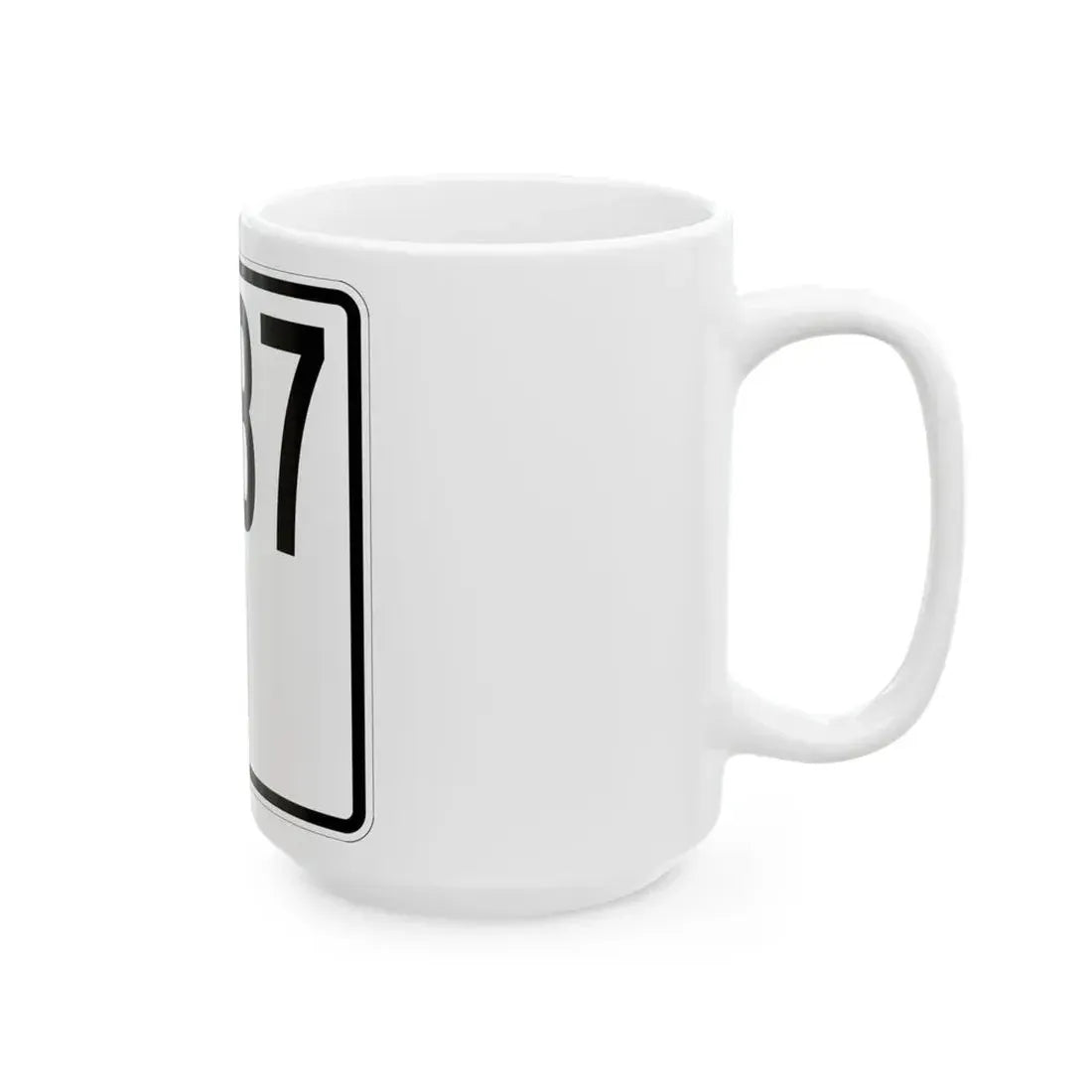 Idaho 287 1955 (Idaho) (Road Sign) White Coffee Mug - Go Mug Yourself