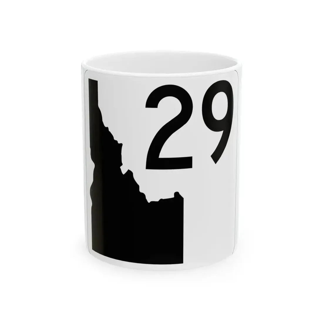 Idaho 29 (Idaho) (Road Sign) White Coffee Mug 11oz - Go Mug Yourself