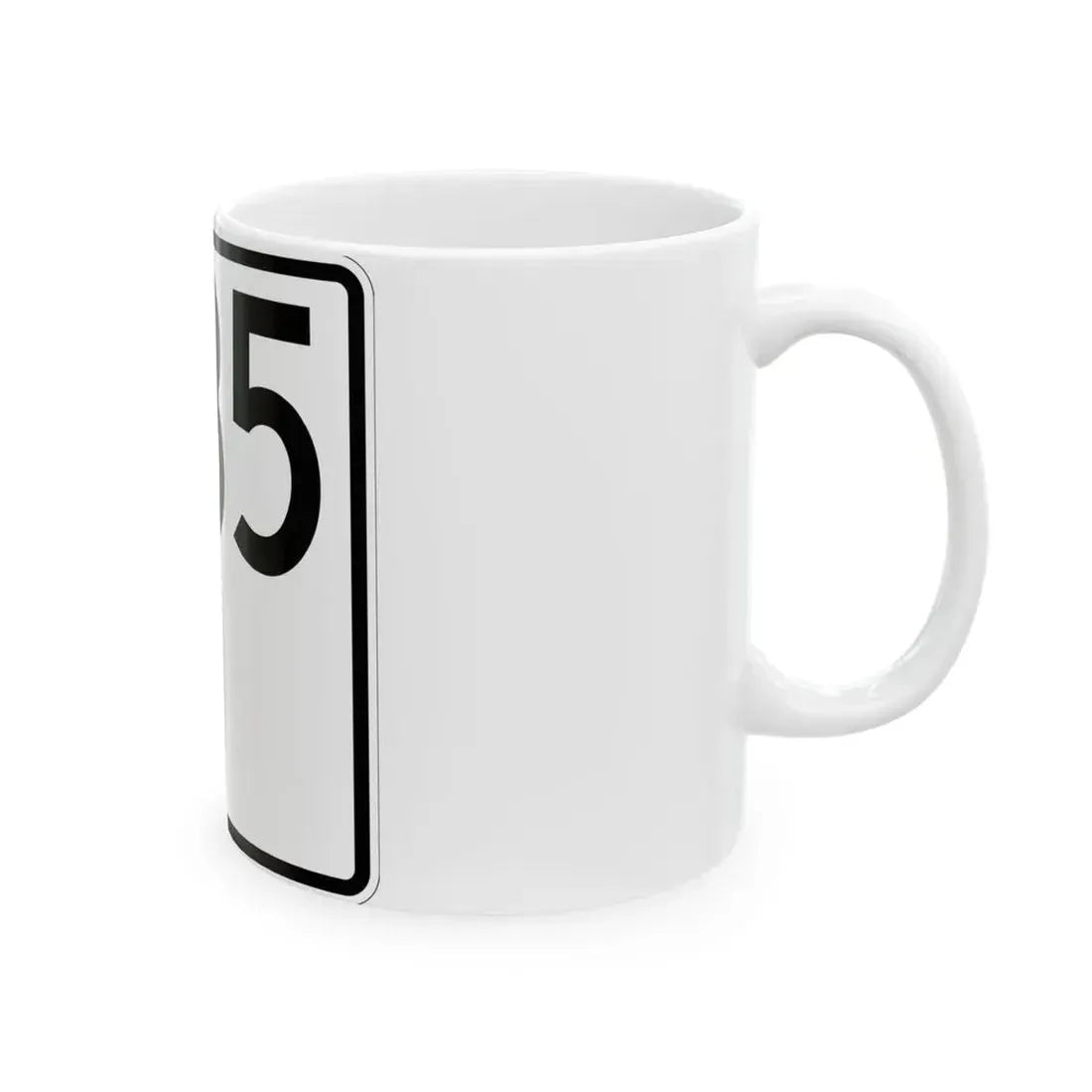 Idaho 35 1955 (Idaho) (Road Sign) White Coffee Mug - Go Mug Yourself