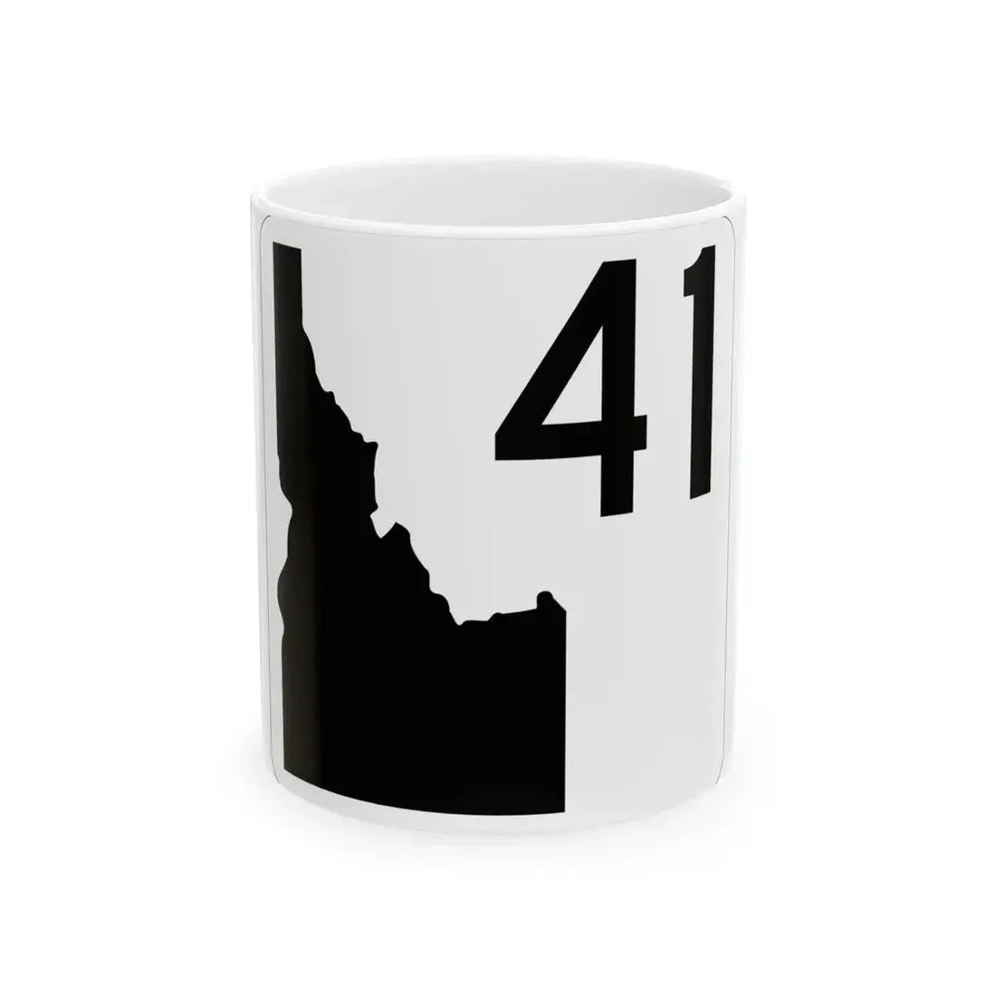 Idaho 41 (Idaho) (Road Sign) White Coffee Mug 11oz - Go Mug Yourself