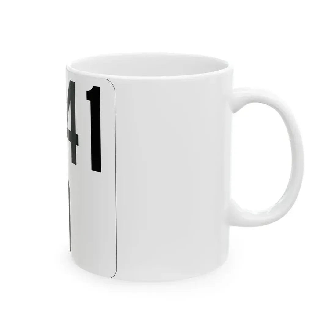 Idaho 41 (Idaho) (Road Sign) White Coffee Mug - Go Mug Yourself