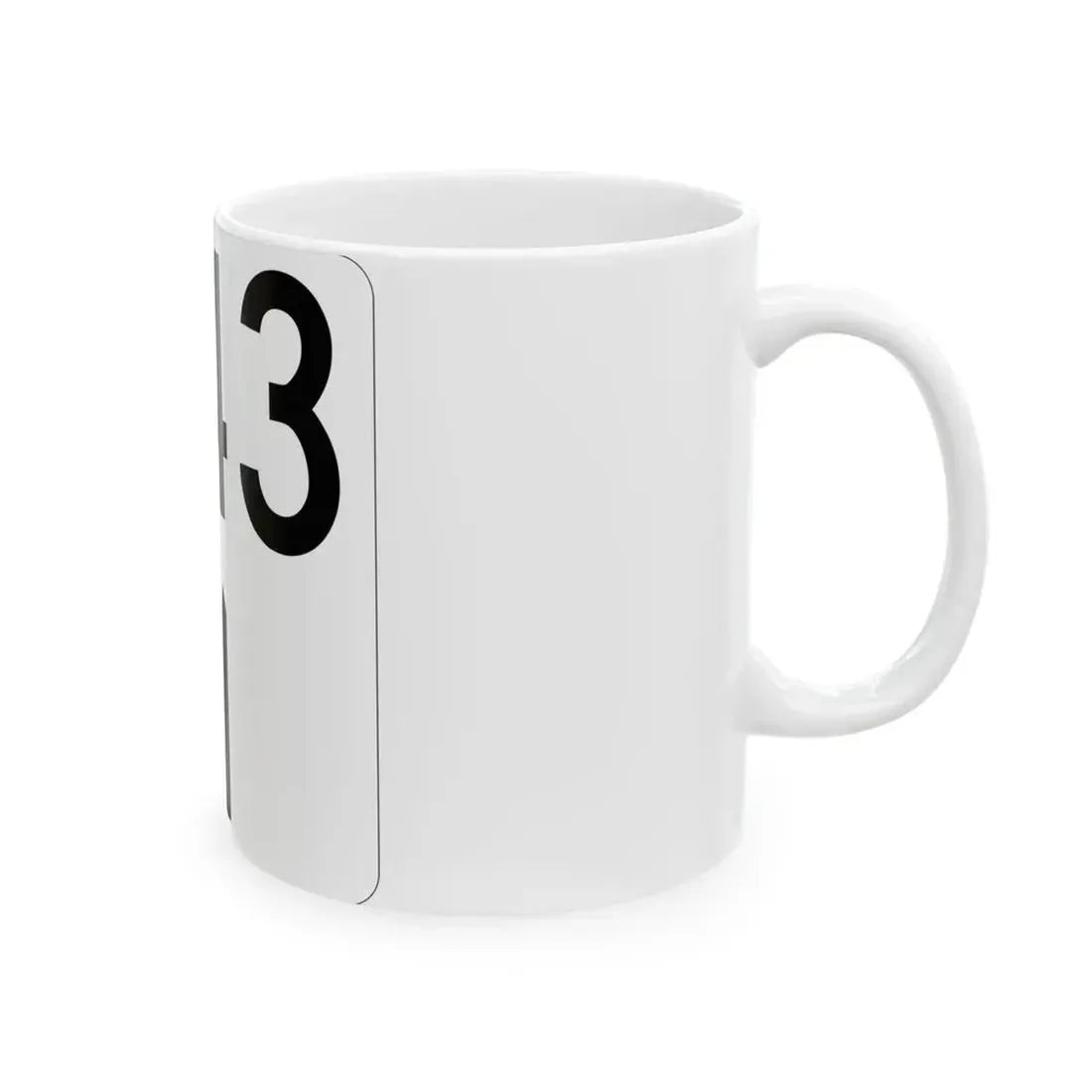 Idaho 43 (Idaho) (Road Sign) White Coffee Mug - Go Mug Yourself