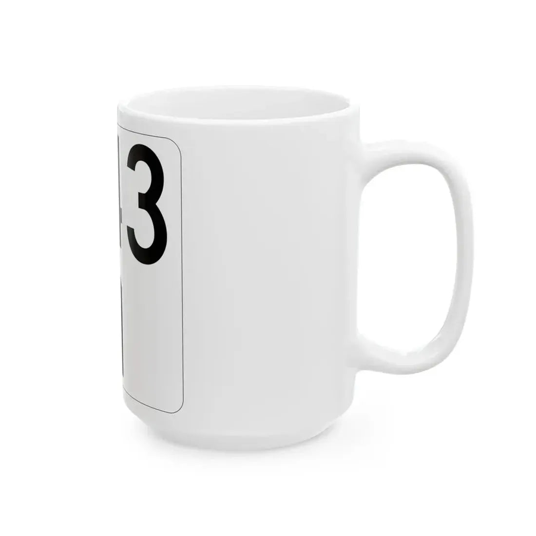 Idaho 43 (Idaho) (Road Sign) White Coffee Mug - Go Mug Yourself