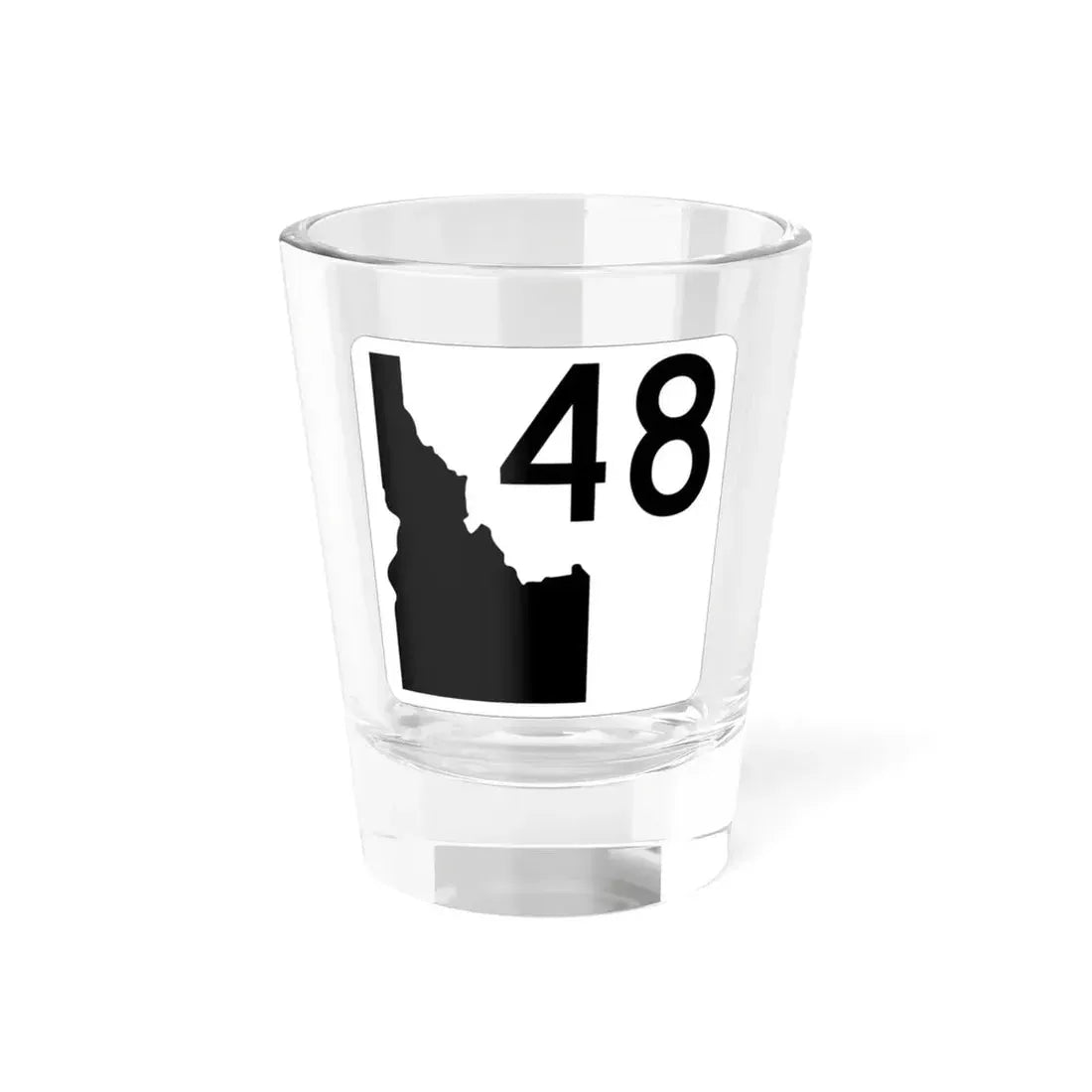Idaho 48 (Idaho) (Road Sign) Shot Glass 1.5oz 1.5oz - Go Mug Yourself