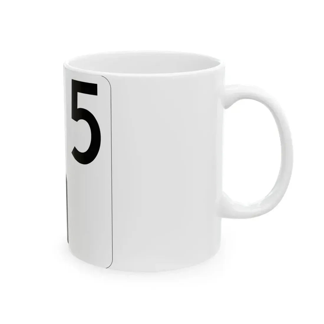 Idaho 5 (Idaho) (Road Sign) White Coffee Mug - Go Mug Yourself